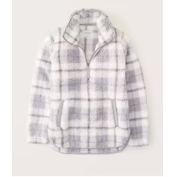 Sherpa Half-Zip Elevated Trim Sweatshirt - Picture 8 of 8